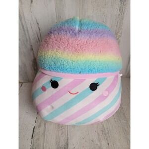 Squishmallow bevin rainbow snow cone 10" stuffed plush animal ice